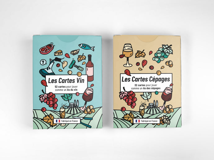Cartes vin et Cartes cépages fabriqués en France