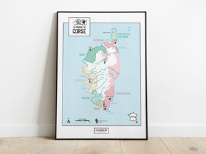 Poster "Le vignoble de Corse"
