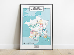 Poster "Les cépages en France"