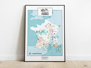 Poster "Les vignobles de France"